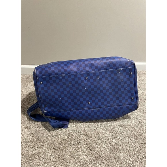 BROKEN ZIPPER Spray ground Sharks in Paris Duffel/Carry on Bag Blue - Picture 7 of 10